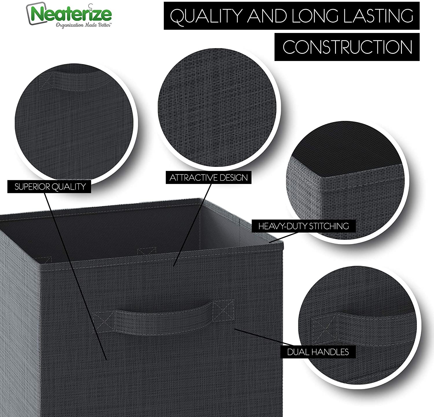 Cube Canvas Storage Basket – NestInOrder